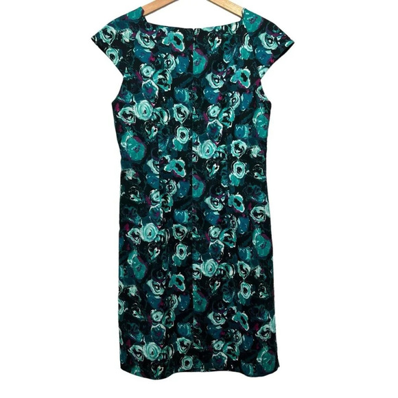 Saks Fifth Avenue Black Label Floral Multicolor Dress Women's Size 4 - Picture 3 of 9